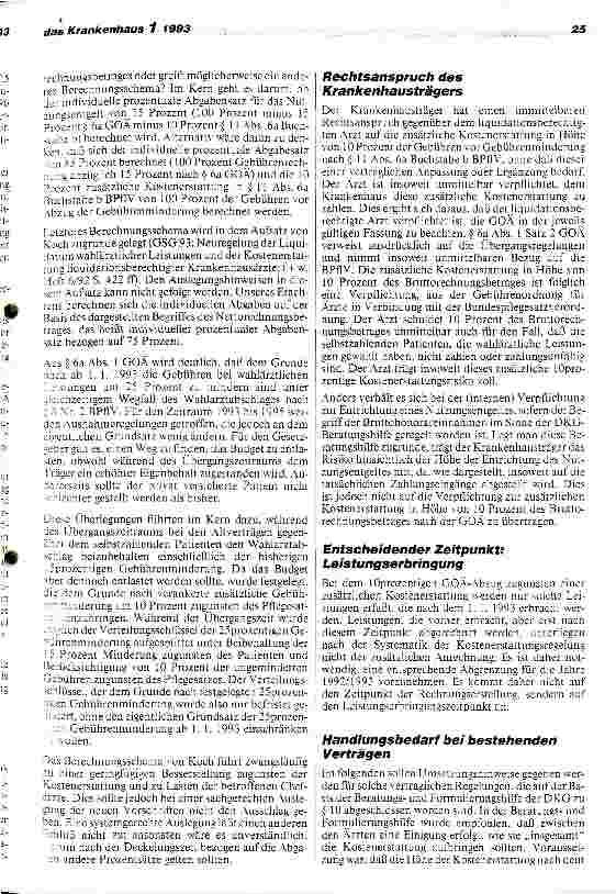 Vorschauseite 4: Chefarztrecht nach dem GesundheitsStrukturGesetz Die nichtpflegesatzfähigen Kosten wahlärztlicher Leistungen