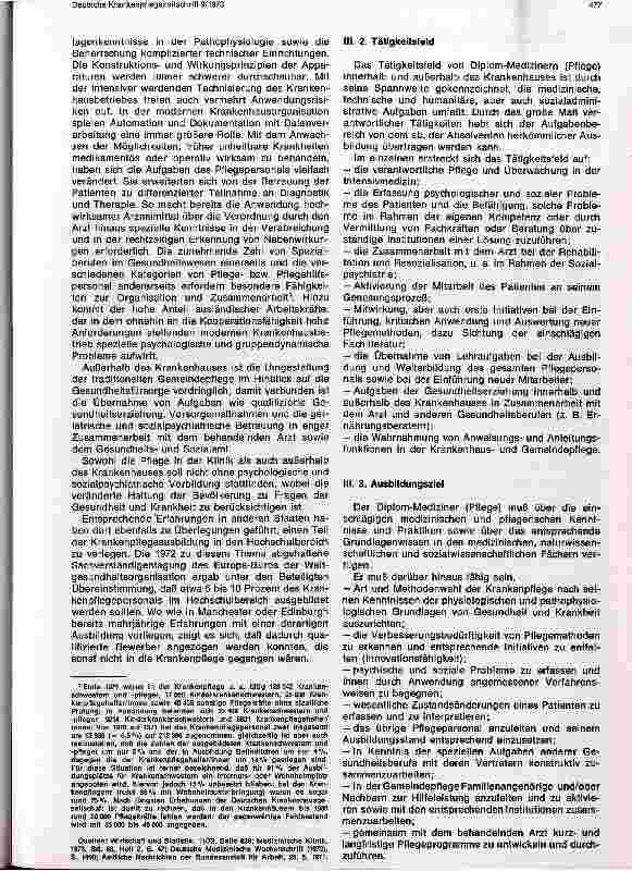 Vorschauseite 2: Ein neues Modell: Diplom Mediziner(Pflege)