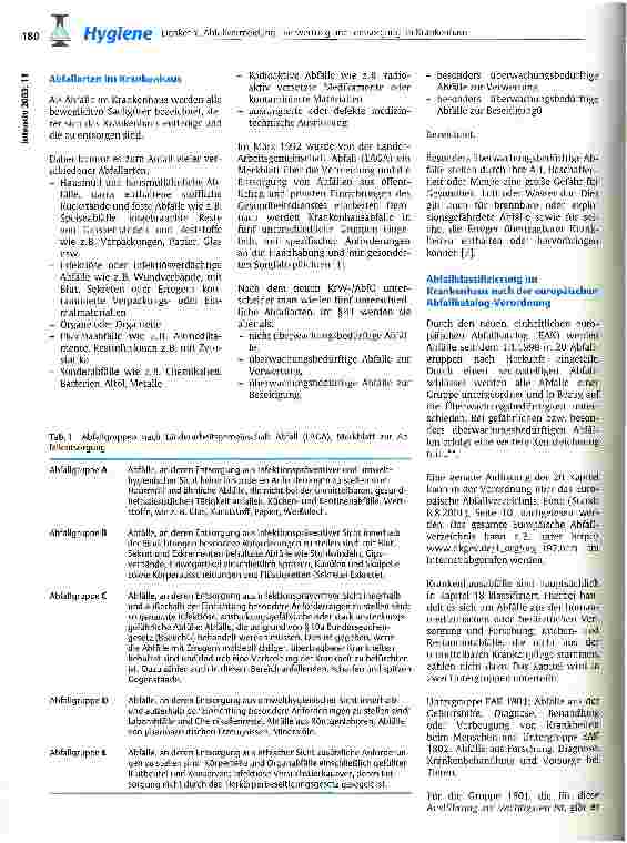 Vorschauseite 3: Abfallvermeidung, -verwertung und -entsorgung im Krankenhaus