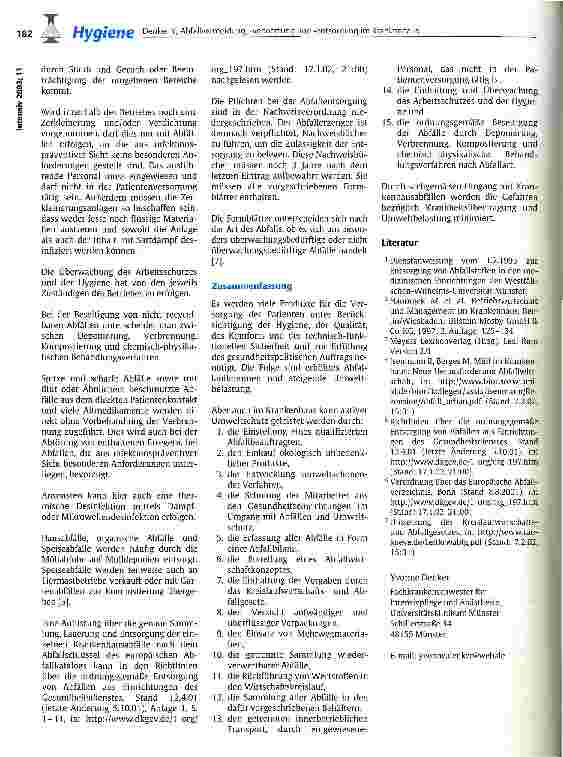 Vorschauseite 5: Abfallvermeidung, -verwertung und -entsorgung im Krankenhaus