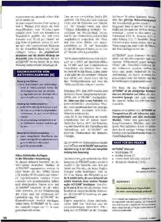 Vorschauseite 3: Silber-Aktivkohle-Auflage Wundantiseptik Teil 3
