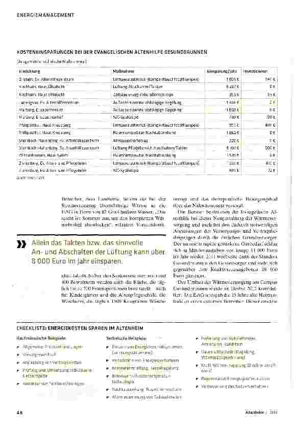 Vorschauseite 3: Optimieren und sparen: Regenerative Energien nutzen