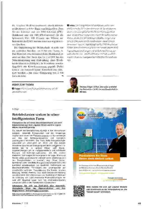 Vorschauseite 4: Optimieren und sparen: Regenerative Energien nutzen