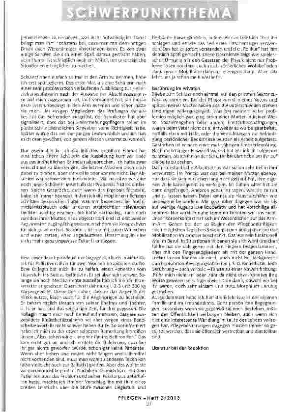 Vorschauseite 3: VERSUCH EINER BERUHRUNGBIOGRAFIE