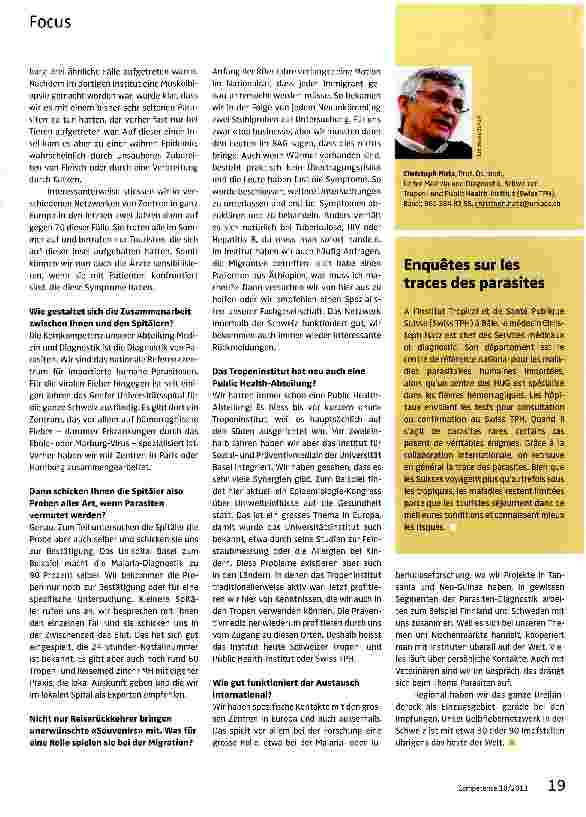 Vorschauseite 2: Detektivarbeit im Tropeninstitut