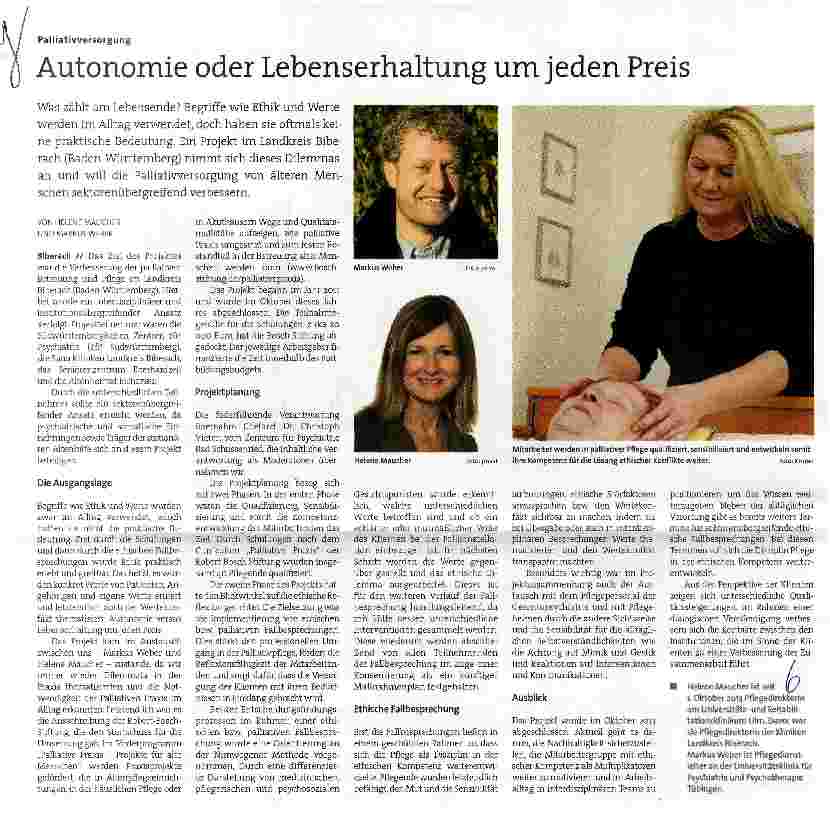 Vorschauseite 1: Autonomie oder Lebenserhaltung um jeden Preis