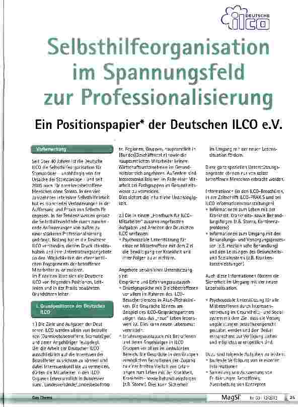 Vorschauseite 1: Selbsthilfeorganisation im Spannungsfeld zur Professionalisierung