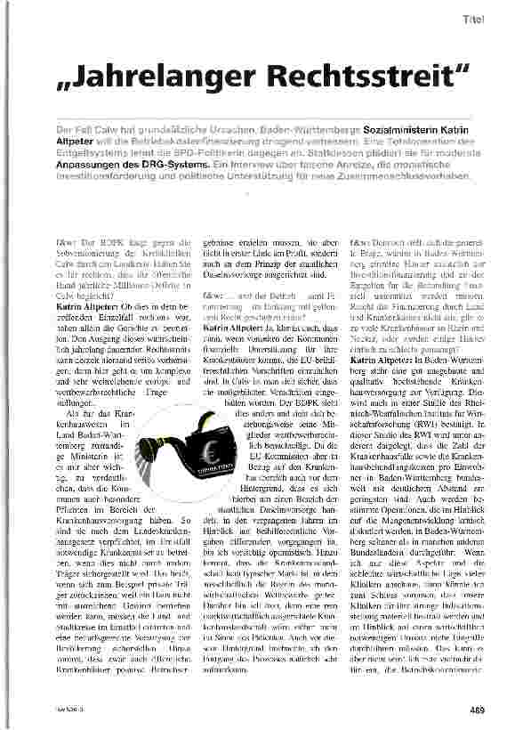 Vorschauseite 1: Jahrelanger Rechtsstreit