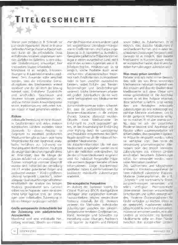 Vorschauseite 2: Arzneimittel für pädiatrische Indikationen
