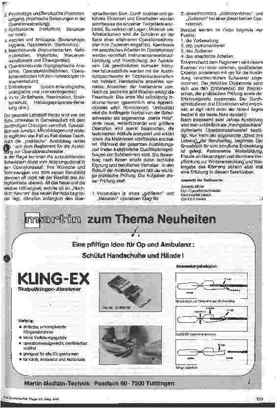 Vorschauseite 2: Die Ausbildung zur Operationsschwester in der Schweiz