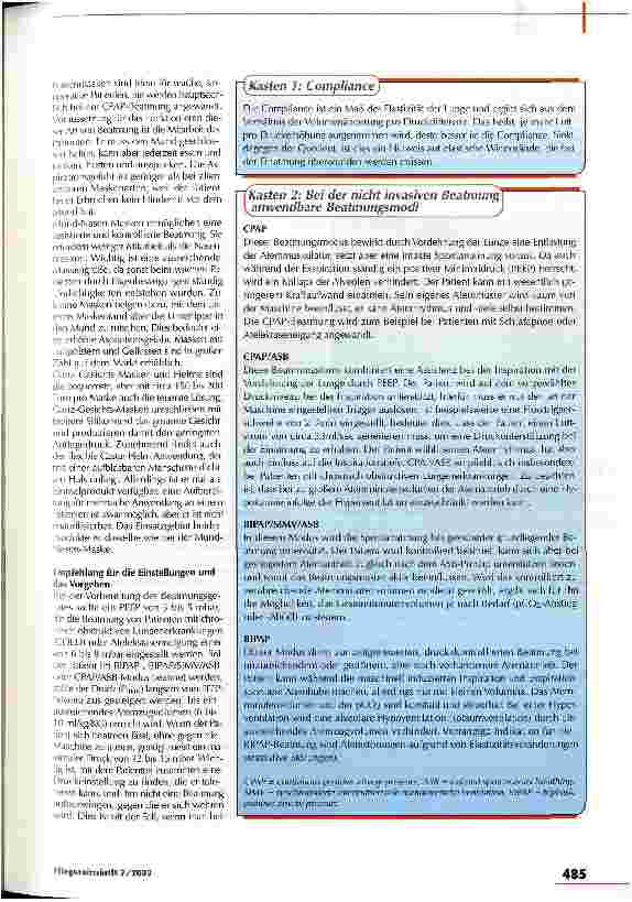 Vorschauseite 3: Viele Vorteile, aber nicht ohne Risiko Non invasive positive pressure ventilation (NIPPV)
