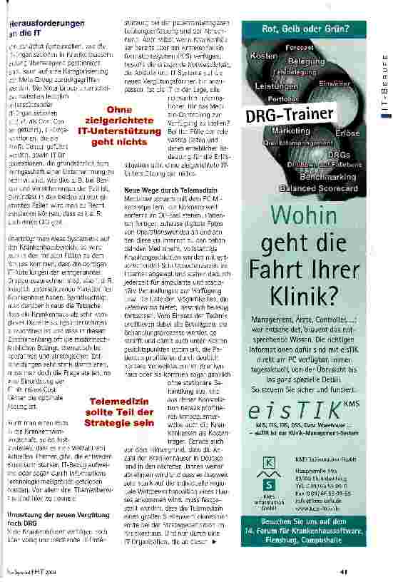 Vorschauseite 2: Braucht das Krankenhaus den CIO? Chief Information Officer - professionelles Management für die IT im Krankenhaus