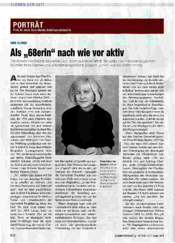 Vorschauseite 1: Als „68erin nach wie vor aktiv