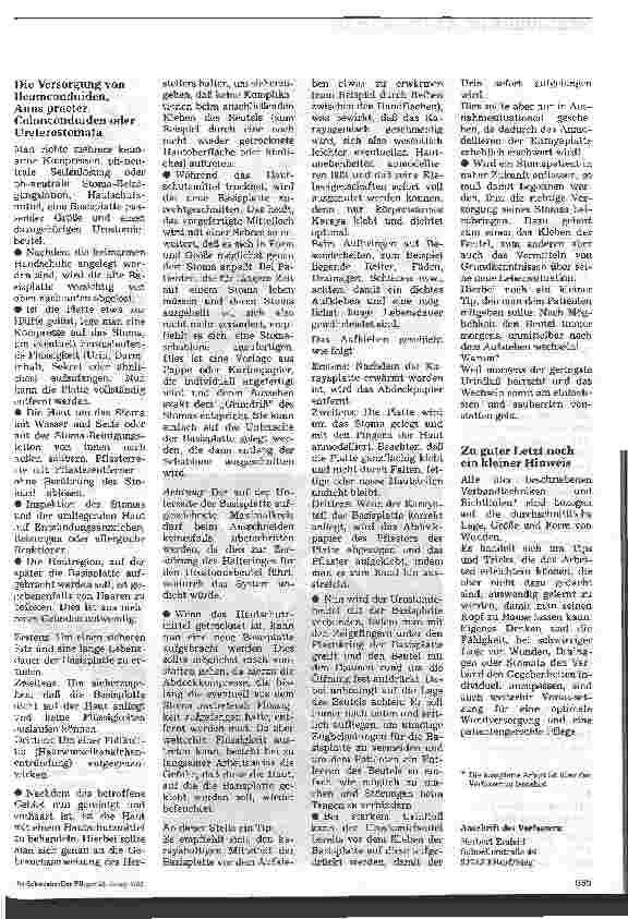Vorschauseite 3: Verbände in der Urologie (3,Schluß)
