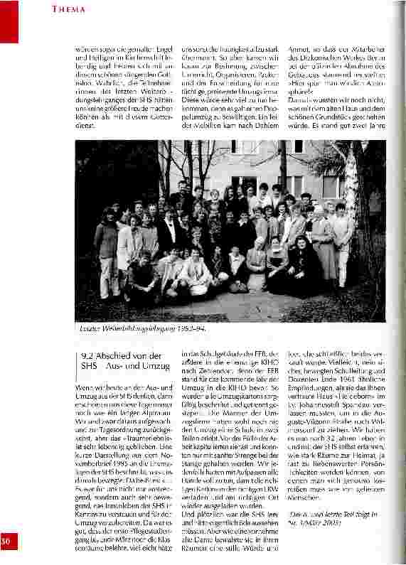 Vorschauseite 5: Chronik der Schwesternhochschule der Diakonie/Berlin Teil 5