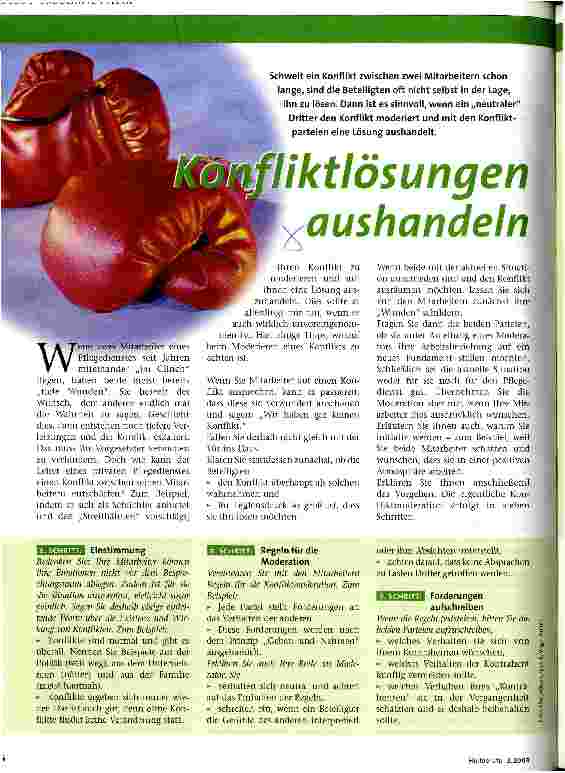 Vorschauseite 1: Konfliktlösungen aushandeln
