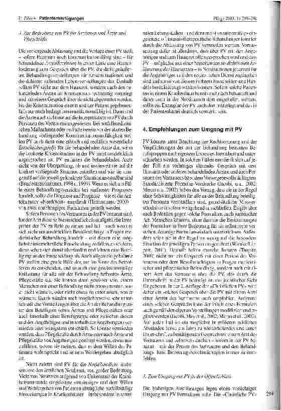 Vorschauseite 6: Patientenverfügungen (PV) - Überlegungen zum kritischen und verantwortungsbewussten Umgang