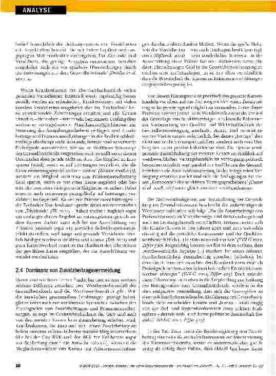 Vorschauseite 4: Vier Jahre Gesundheitsfonds ein Modell mit Zukunft?