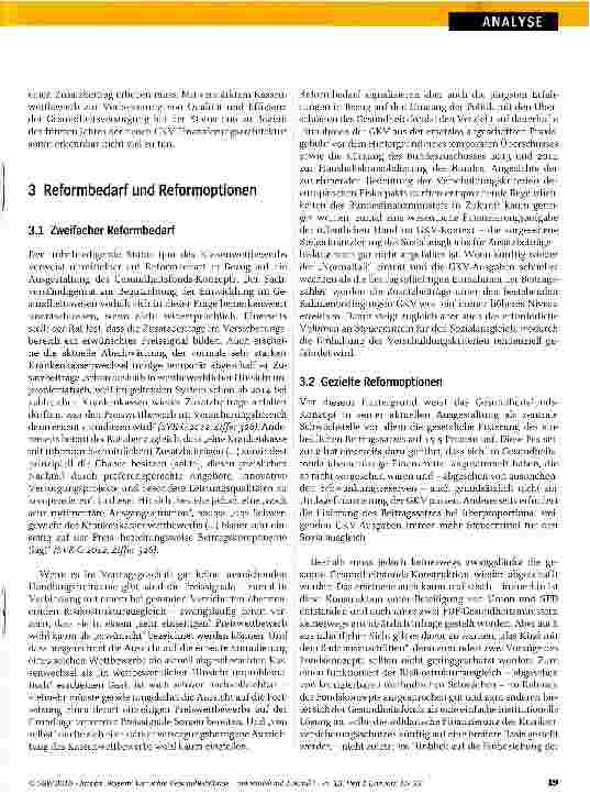 Vorschauseite 5: Vier Jahre Gesundheitsfonds ein Modell mit Zukunft?