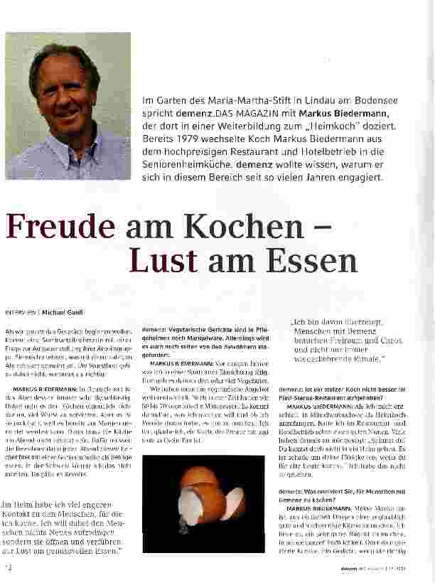 Vorschauseite 1: Freude am Kochen - Lust am Essen