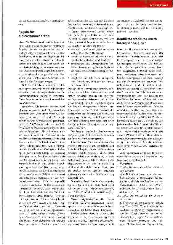 Vorschauseite 2: Kleines Methodenrepertoire zur Gruppenbegleitung