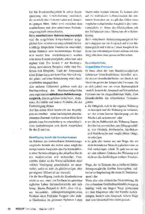 Vorschauseite 3: Mobilitätshilfsmittel: aktuelle Rechtsprechung und kritische Anmerkungen