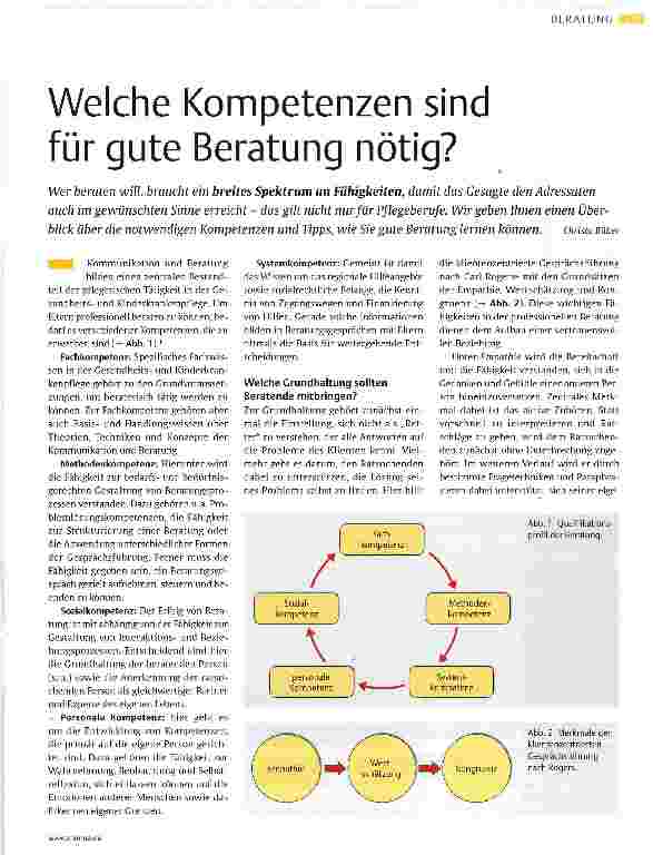 Vorschauseite 1: Welche Kompetenzen sind für gute Beratung nötig?