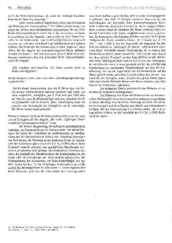 Vorschauseite 4: Rechtsprechungsübersicht 2012 zum Wettbewerbsrecht in der gesetzlichen Krankenversicherung