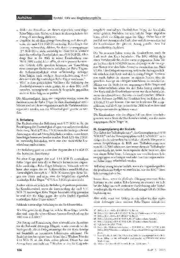 Vorschauseite 6: Medizinische Versorgung auf der Schnittstelle zwischen GKV und Eingliederungshilfe