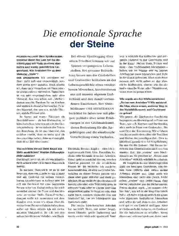Vorschauseite 1: Die emotionale Sprache der Steine