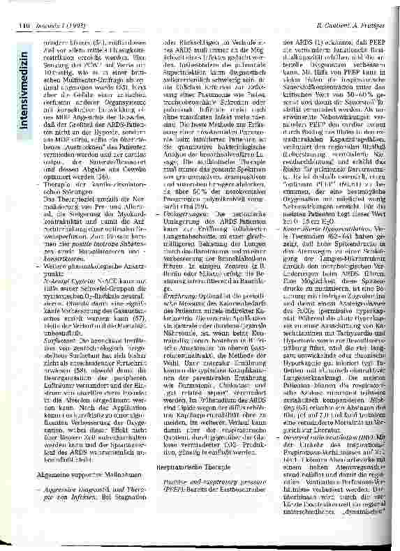 Vorschauseite 5: Das akute Lungenversagen des Erwachsenen