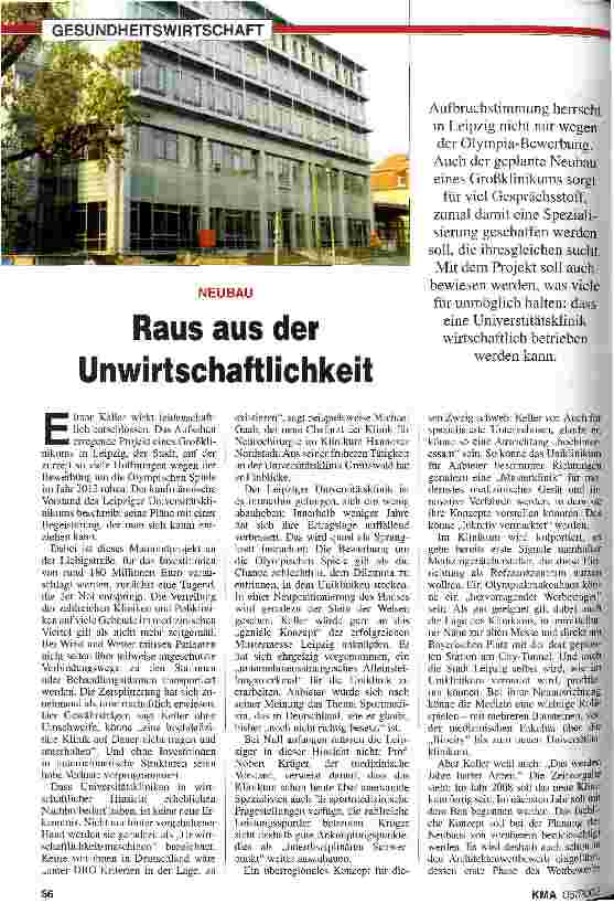 Vorschauseite 1: Neubau: Raus aus der Unwirtschaftlichkeit
