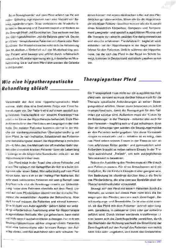 Vorschauseite 4: Therapiepartner Pferd