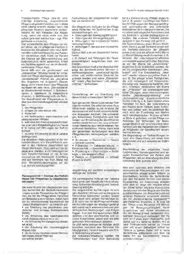 Vorschauseite 5: Von einem krankheitsorientierten zu einem patientenorientierten Krankenpflegeunterricht 2. Teil und Schluß