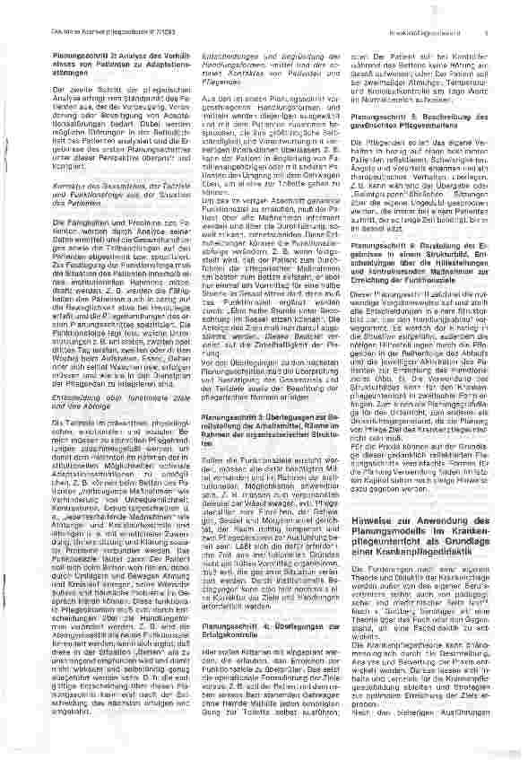 Vorschauseite 6: Von einem krankheitsorientierten zu einem patientenorientierten Krankenpflegeunterricht 2. Teil und Schluß