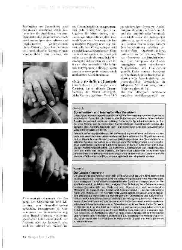 Vorschauseite 2: Sprachmitteln und interkulturelle Vermittlung im Gesundheitswesen