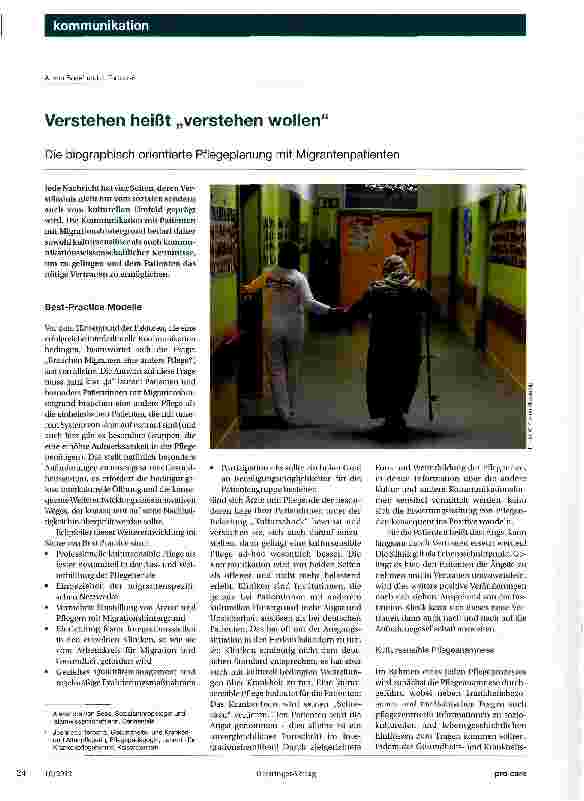 Vorschauseite 1: Verstehen heißt „verstehen wollen
