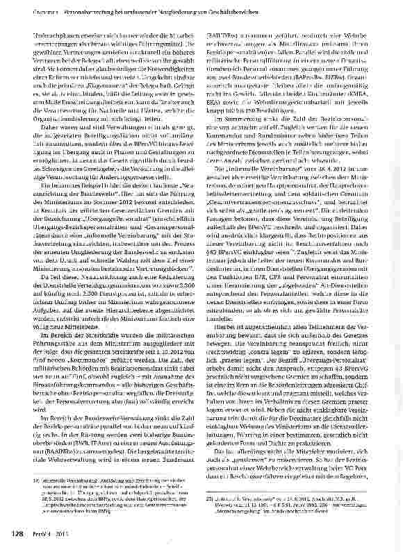Vorschauseite 5: Personalvertretung bei umfassender Neugliederung von Geschäftsbereichen