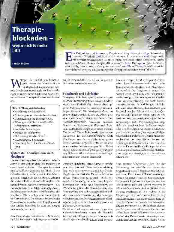 Vorschauseite 1: Therapieblockaden