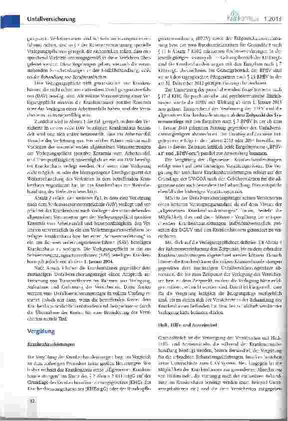 Vorschauseite 3: Rahmenvereinbarung über die Behandlung von Versicherten der Träger der gesetzlichen Unfallversicherung