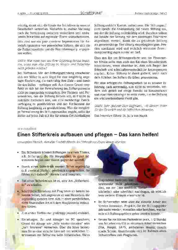 Vorschauseite 2: Über die Motivation Stifter zu werden