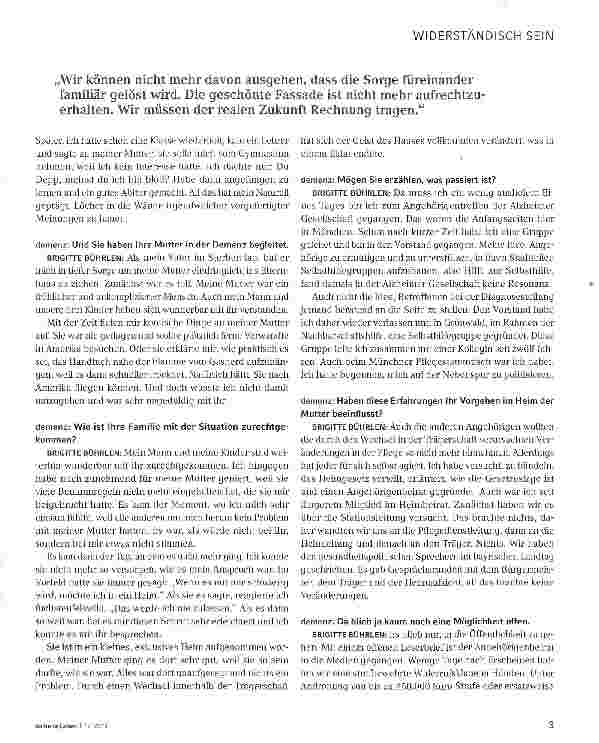 Vorschauseite 2: Wir müssen für unsere Wertschätzung kämpfen