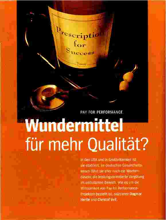 Vorschauseite 1: Wundermittel für mehr Qualität?