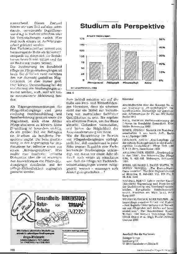 Vorschauseite 5: Einstellungen und Informationsstand des Pflegepersonals zu Pflegestudiengängen