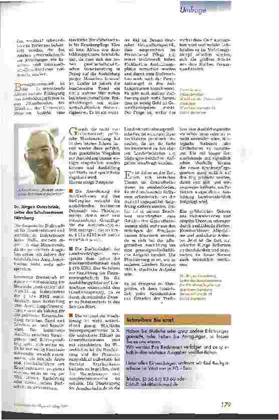Vorschauseite 2: Dramatische Entwicklung für Pflegende?!