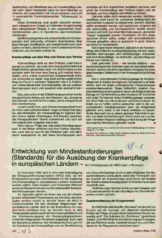 Vorschauseite 3: Die Entwicklung der Krankenpflege unter veränderten Bedingungen