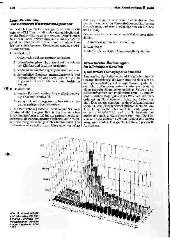 Vorschauseite 3: Lean Production und verbessertes Kostenmanagement Konsequenzen des GSG am Beispiel eines UniKlinikums