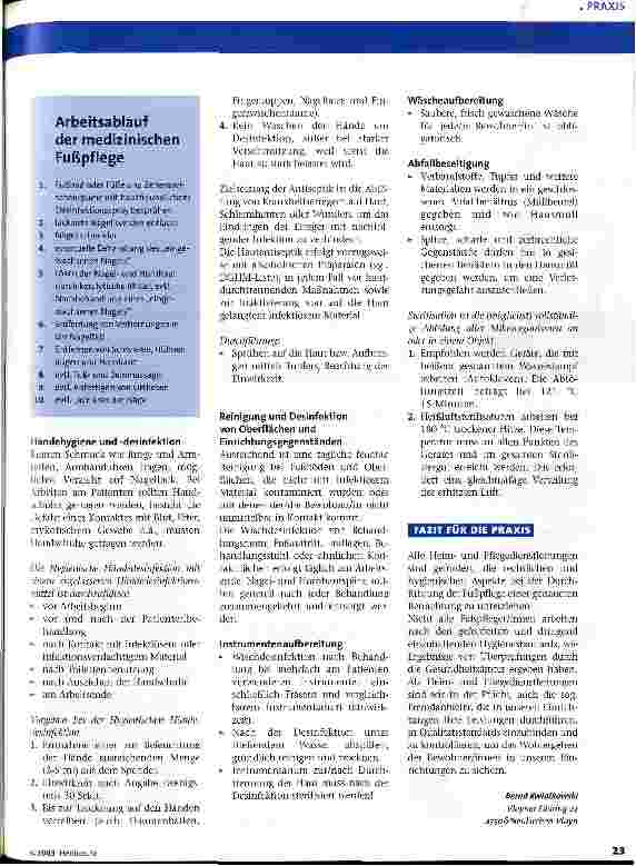 Vorschauseite 3: Medizinische Fußpflege in der Altenhilfe