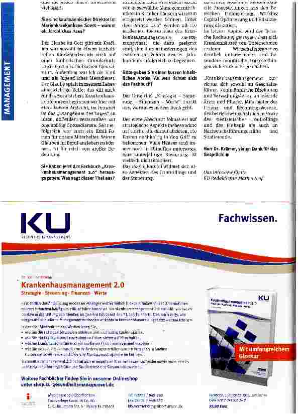 Vorschauseite 3: Viele Krankenhäuser hinken der Entwicklung hinterher