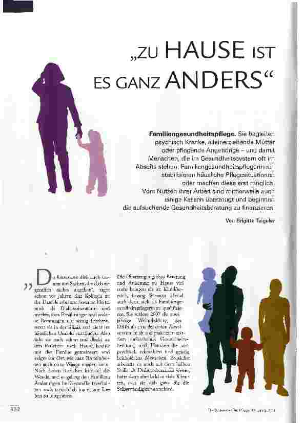 Vorschauseite 1: „zu HAUSE IST ES GANZ ANDERS